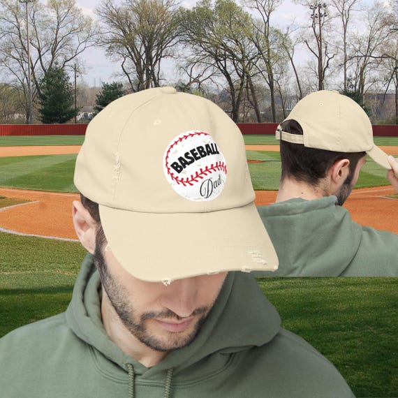 Baseball Dad Distressed Cap: Unisex Cotton Twill Outdoor Hat  display picture 1