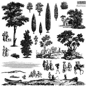 Rural Scenes Stamp By IOD