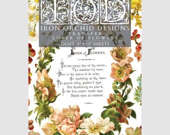 Lover Of Flowers Transfer By IOD