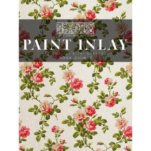 Incrustation de peinture rose chintz par IOD - Édition limitée