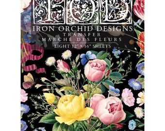 Marche Des Fleurs Iod Transfer (12" X 16" Pad - 8 Sheets)