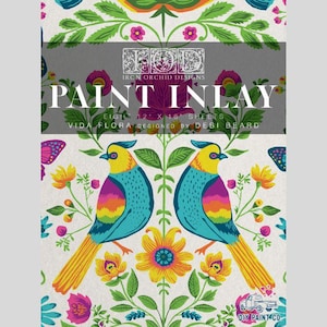 Vida Flora IOD - Debi's DIY Paint Inlay - Limited Edition