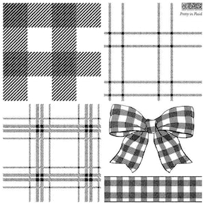 Pretty In Plaid Stamp By IOD