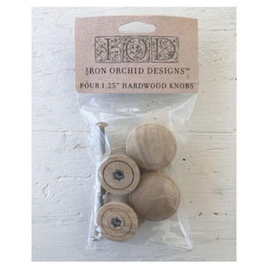 Lot de quatre boutons en bois - 1,5" par Iod