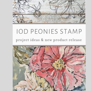 Timbre Pivoines par IOD