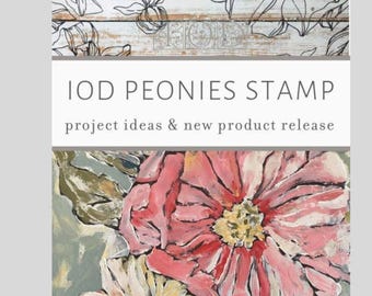 Peonies Stamp By IOD