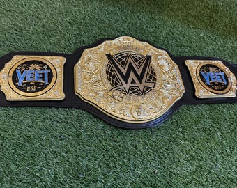 New USOS Yeet World Heavyweight Championship Title Belt Replica 6mm Diecast