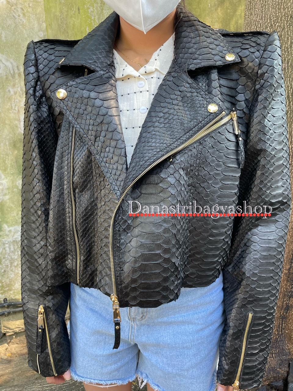 Black Python Jacket - Etsy