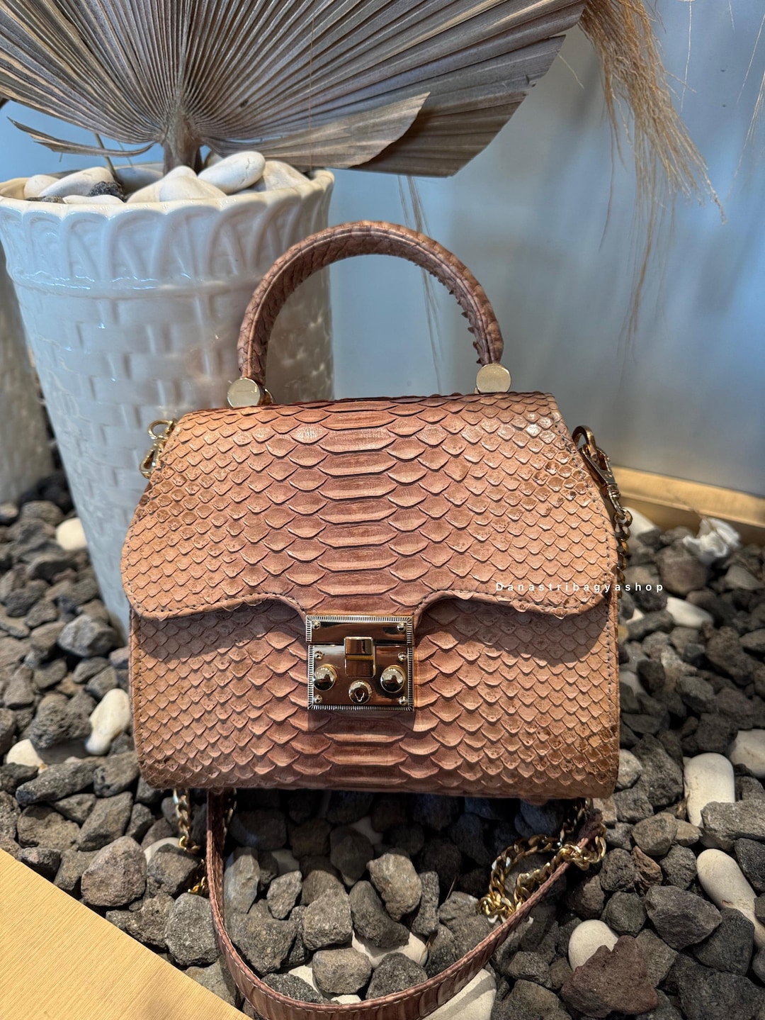 Beige Python Leather Crossbody Bag:luxury Snake Skin With Top Handle - Etsy