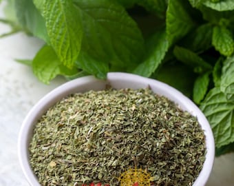 Getrocknete Minze - Gulluoglu Natürliche handgefertigte Minze, reichhaltiges Aroma, ohne Zusatzstoffe und traditionelle Trocknung