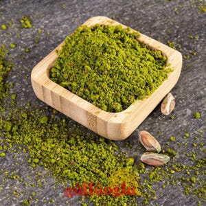 Ground Pistachio Powder 100g 250g 500g – Gulluoglu Premium Turkish Antep Fıstığı Tozu for Baklava, Desserts, Vegan Recipes