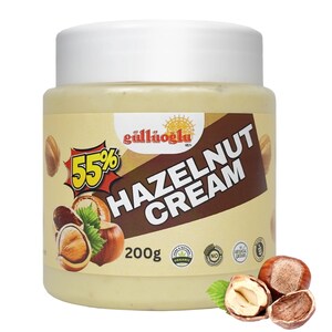 Gulluoglu Hazelnut Cream – Premium Turkish Hazelnut Spread, 7oz (200g) All-Natural, Rich & Creamy, No Palm Oil, Traditional Turkish Dessert