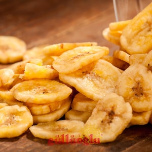 Gulluoglu Dried Banana Slices, Sun Natural Banana Dried, Banana Chips, Banana, Dehydrated Fruit, daily fresh shipment from Gulluoglu Shop