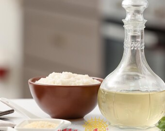 Rice Vinegar – Gulluoglu Naturally Fermented, Mild - Pure, Additive-Free Vinegar for Everyday Culinary Use