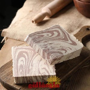 Gulluoglu Cocoa Halva – Sesame Tahini Sweet - Traditional Tahini Dessert with Rich Chocolate Flavor – Handmade, Natural, Additive-Free Sweet