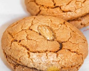 Marsipankaka – Turkisk Amaretti med Mandel, 2 Dubbla Bitar, Handgjord Traditionell Söt, Gulluoglu