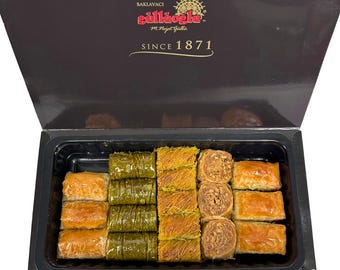 Gulluoglu Assorted Turkish Baklava, 5 Assortments, daily fresh shipment from Istanbul/Turkey
