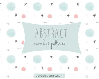 Planète mignonne motifs abstraits papier de scrapbooking numérique imprimable, emballage cadeau, papier peint maison de poupée fond triangle géométrique pastel