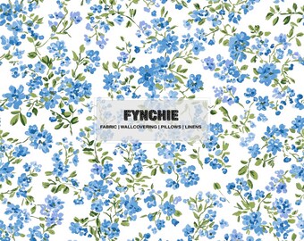 Hamp Steet Cotton Lawn Stoff- Blau | Fynchie