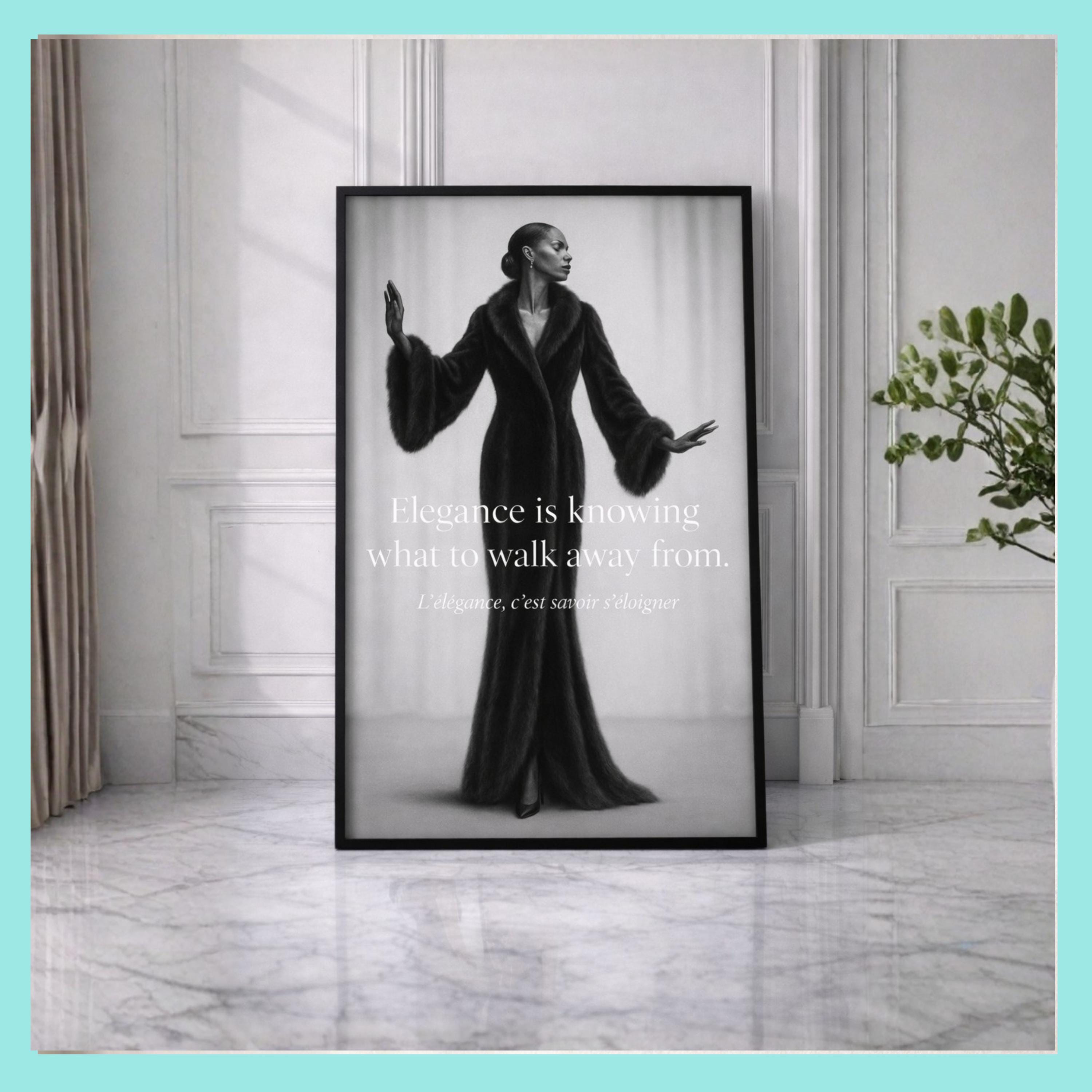 Erte Black White - Etsy