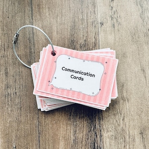 Visuele-communicatiekaarten / Pink Star-ondersteuningskaarten voor non-verbaal autisme speciaal onderwijs