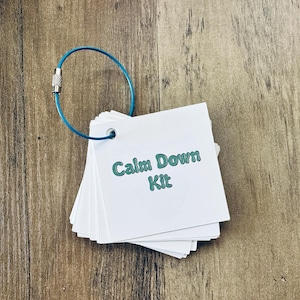 Communicatiekaarten visuele rust / ondersteunende kaarten kalmerende / non-verbale autisme speciaal onderwijs / Calm Down Activity Kit