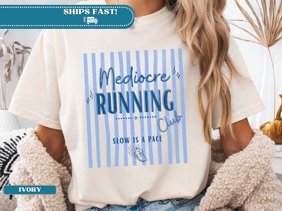 Mediocre Running Club Shirt, Slow Runner Shirt, Casual Runner Tee, Funny Running Shirt, Jogging Club Shirt, Running Humor Tee, Runner Gift