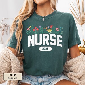 Floral Nurse T-Shirt, Gift for Nurses, Cute Nurse Apparel, Medical Professionals Tee, Nurse Appreciation Gift, Trendy Healthcare Shirt