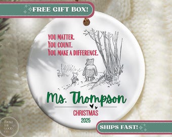 Difference Maker Ornament, Difference Maker Christmas Ornament Gift Difference Maker Nurse Appreciation Gift Teacher Christmas Ornament