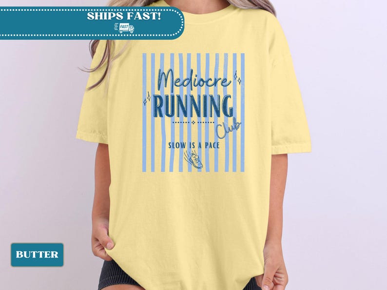 Mediocre Running Club Shirt, Slow Runner Shirt, Casual Runner Tee, Funny Running Shirt, Jogging Club Shirt, Running Humor Tee, Runner Gift image 4