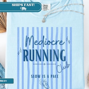 Mediocre Running Club Shirt, Slow Runner Shirt, Casual Runner Tee, Funny Running Shirt, Jogging Club Shirt, Running Humor Tee, Runner Gift image 3