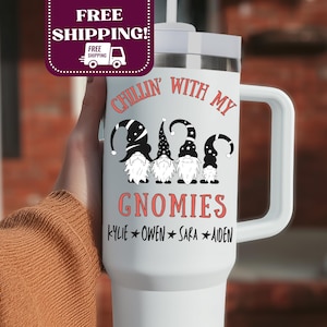 Personalisierter Gnom Becher - Lustiges Geschenk für Freunde, Familie oder Mitarbeiter