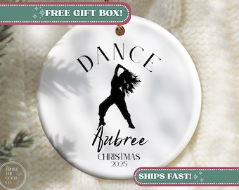 Custom Dance Ornament, Personalized Dance Christmas Ornament for Dance Team Christmas Ornament for Dancer Ornament Hip Hop Christmas Gift