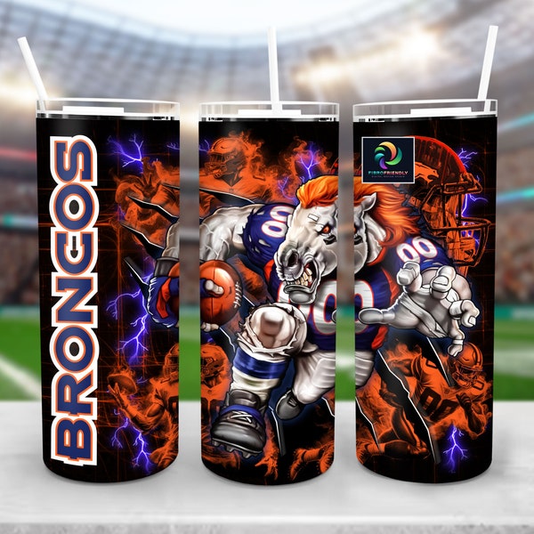 Football Mascot 20oz Skinny Tumbler Wrap Png Sublimation, Football Tumbler Full Wrap Template, Straight And Tapered Png Instant Download