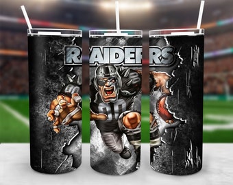 Football Mascot 20oz Skinny Tumbler Wrap Png Sublimation, Football Tumbler Full Wrap Template, Straight And Tapered Png Instant Download