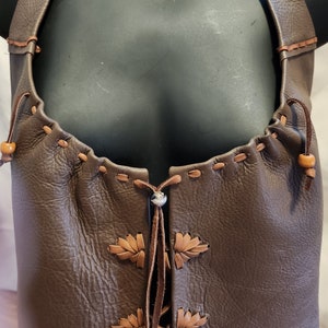 LEATHER HALTER TOP women&#39;s-100% leather-Handmade-Sexy-Each one is like you, Beautiful and Unique!-Bottom Edge Rounded -Wear over a shirt