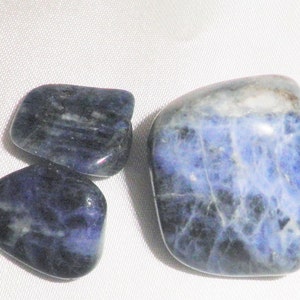 SODALITE-- Throat Chakra- It is a stone associated with studying-Choose Your Size-New Stones-Deep, Rich Blue