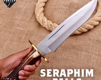Muela Magnum Bowie Knife: Seraphim Falls Replica, Stag Horn Handle