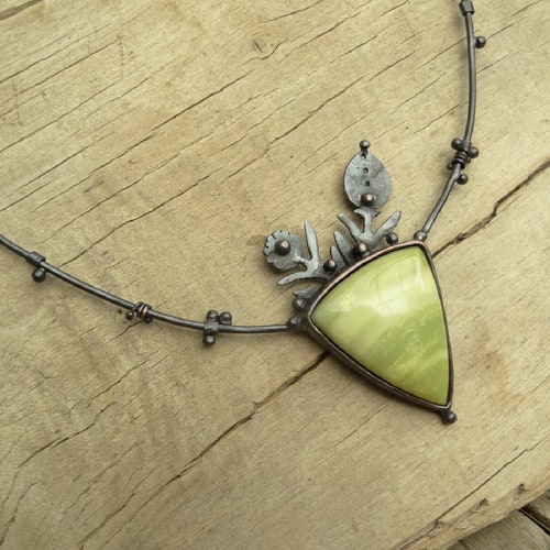 Natural Green Jade Spring Pendant,Rustic Triangle Jade Necklace,OOAK discount Jewelry,Unique Gift For Her Lover Mom Sister Friend