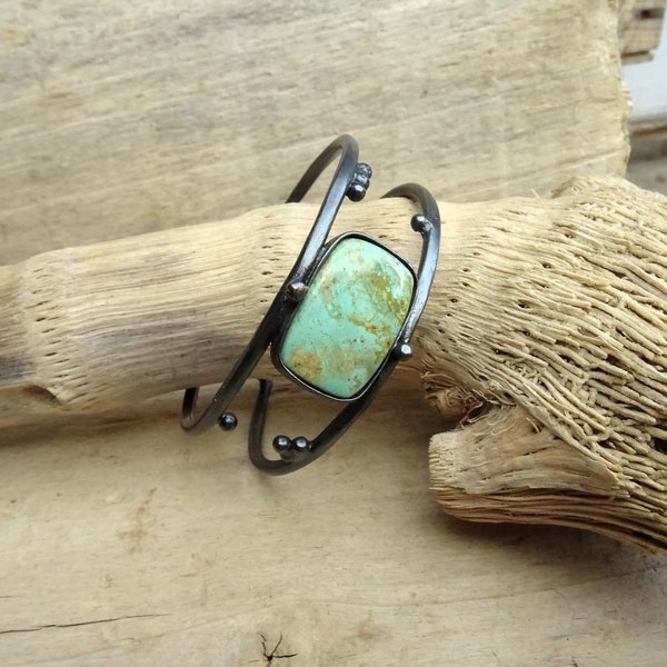 Small Turquoise Cuff,Copper Cuff Bracelet