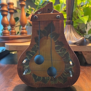 トールペイント作品　Father Christmas Door Harp Door Harps - Craggy Mountain Music