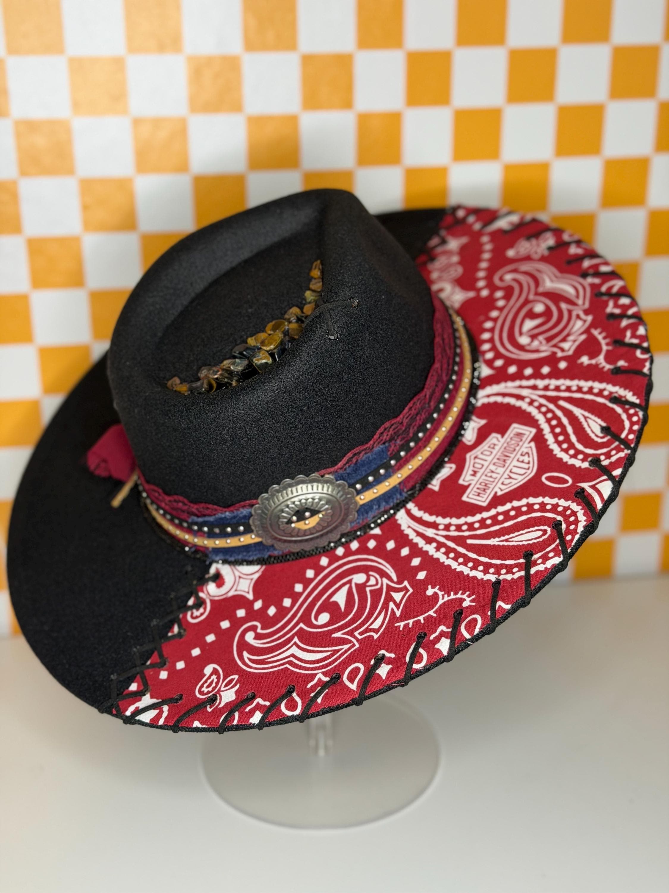 Cowboy Hat Harley Davidson - Etsy