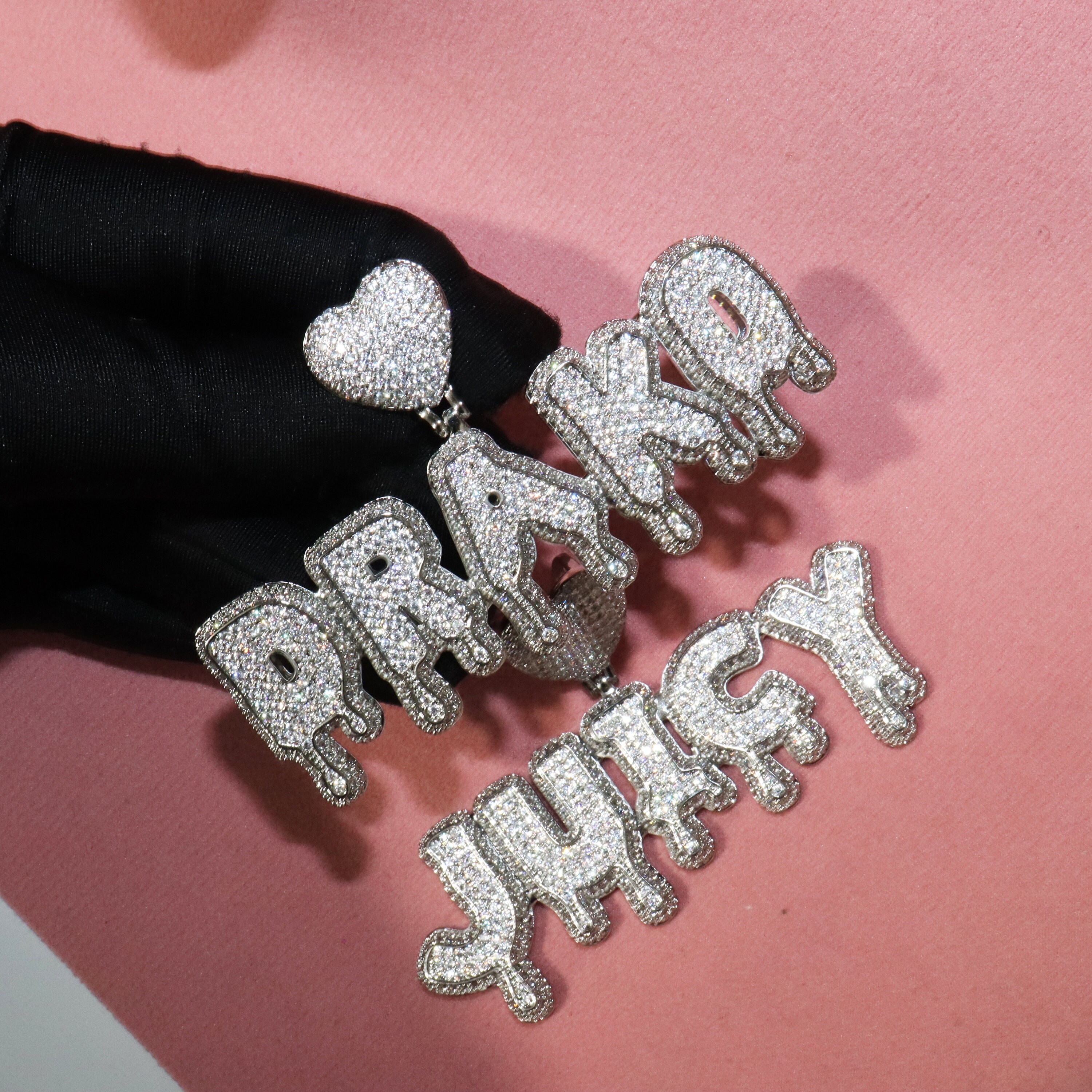 Iced Out Custom Name Pendant/hip Hop 