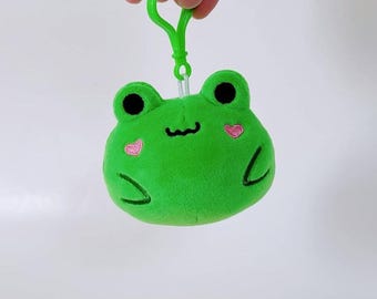 Kawaii Frog Plush Keychain, Froggy Bag Charm
