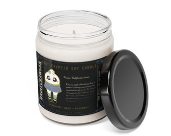 Fresno Nightcrawler Cryptid Scented Soy Candle, Fresno California, Nerd Candle