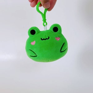 Cute Frog Plush, Froggy Plush, Plushie Clip, Kawaii Frog Plush, Frog Gifts, Round Frog, Cute Plush Toy, Baby Ribbit image 2