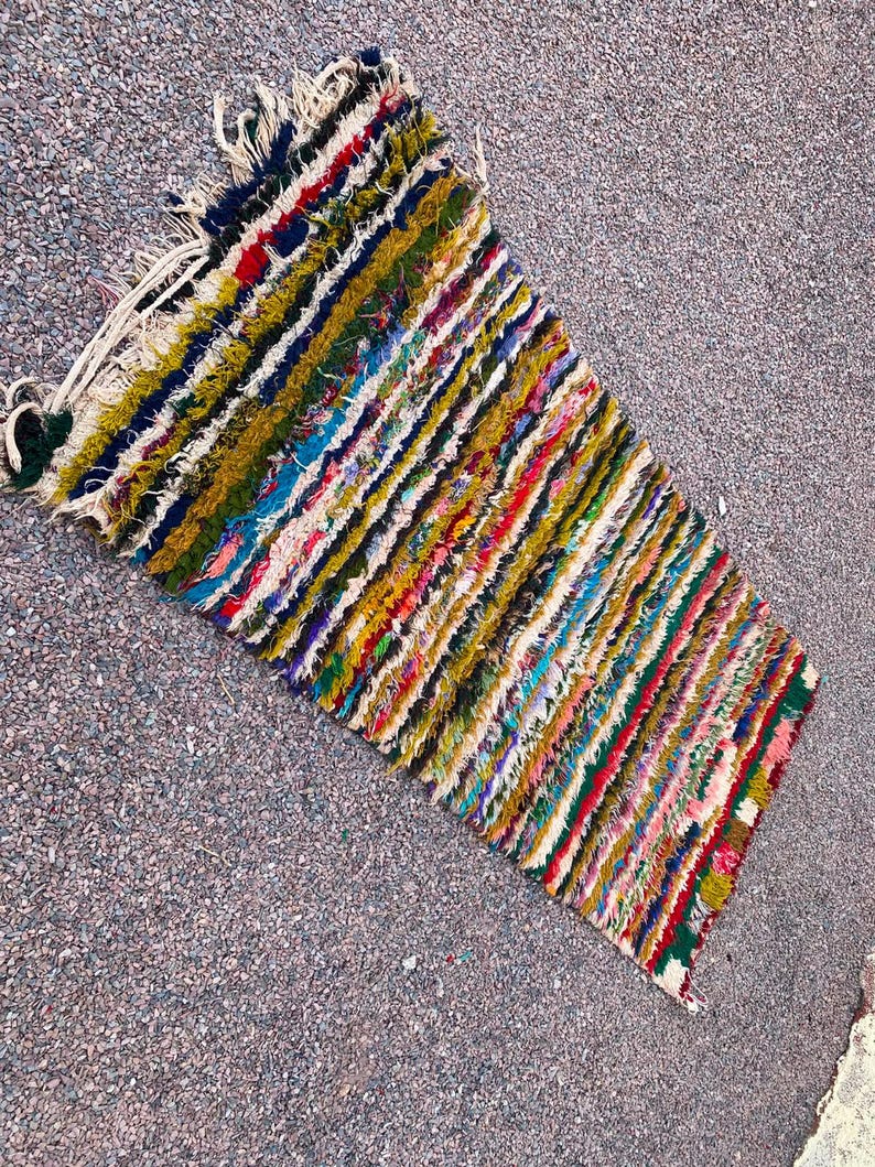 Berber Rug Pattern Moroccan Berber Rug Runner: Handmade Wool, Vintage Geometric Pattern 5 ...