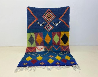 Moroccan rug hand knotted - Beni ourain rug - Wool berber rug - Custom rug - Handmade rug - Genuine lamb wool - Morocco rug - Beni rug