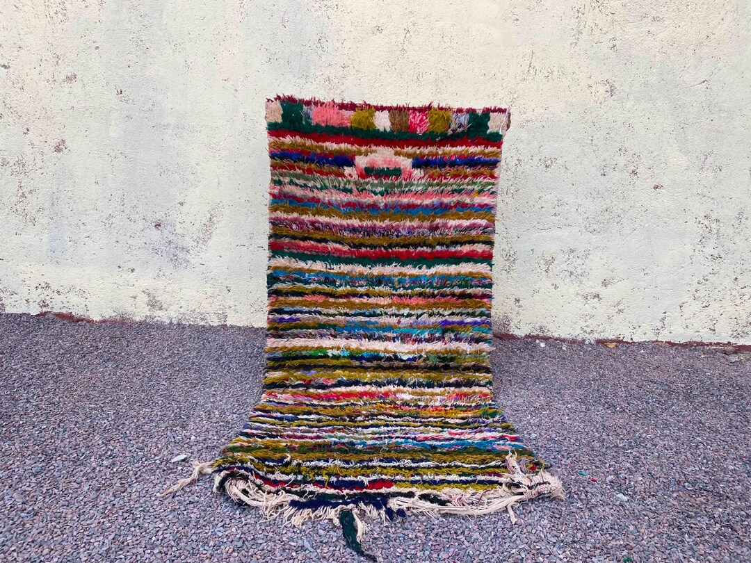 Berber Rug Pattern Moroccan Berber Rug Runner: Handmade Wool, Vintage Geometric Pattern 5 ...