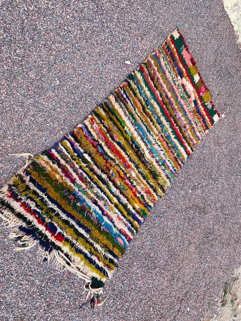 Berber Rug Pattern Moroccan Berber Rug Runner: Handmade Wool, Vintage Geometric Pattern 5 ...